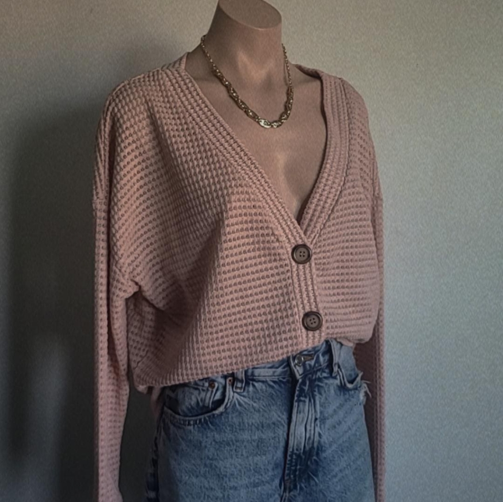 ๐๏ธLet's stay in Collection// Misty rose Cardigan - Picture 8 of 10